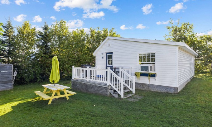 York Cottage | Ocean Breeze Cottage, Spacious 2 BRs, living room, full bathroom & a patio.