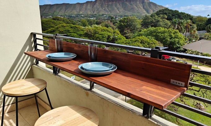 Waikiki Apartment | Ocean/Park facing w/Balcony Queen Bed Studio/Suite WAIKIKI GRAND HOTEL® 614
