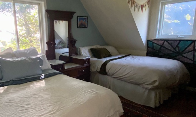 Westhaven-Moonstone Cottage | Ocean View Beach House- lush acre with gardens and a trail to beach!