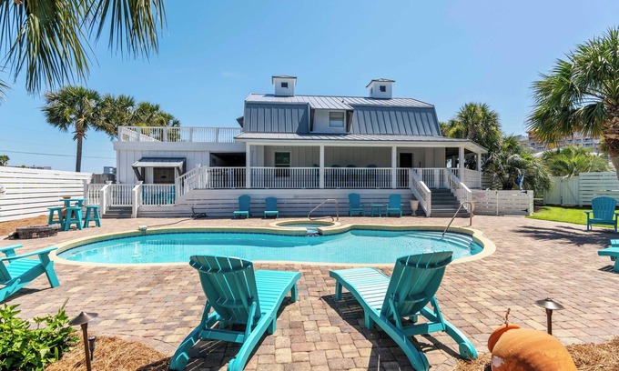 Holiday Isle House | Ocean View, Pool, Destin Luxury | Beach Barn
