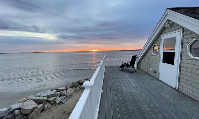 Camp Ellis House | Oceanfront home with Stunning views, Private Deck