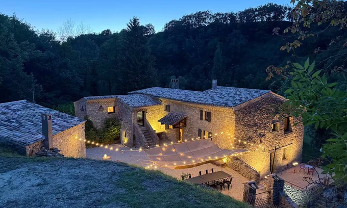 Truinas House | Old mill nestled in greenery in Drôme Provençale, hidden from view