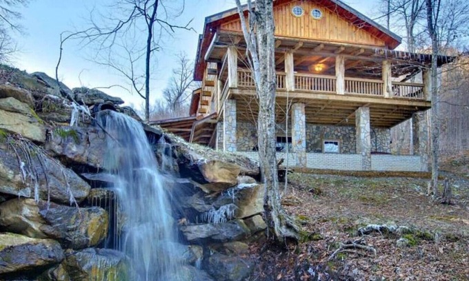Mars Hill Cabin | One of a Kind Mountain Cabin w/ Waterfall