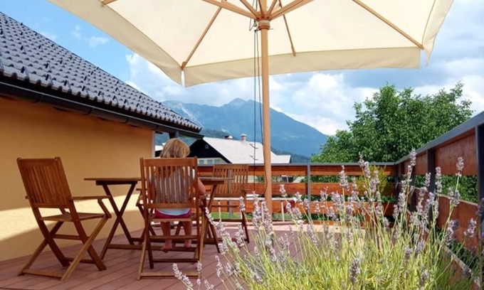 Zgornje Gorje Apartment | Open terrace with mountains view :) Near Bled lake :) Family friendly