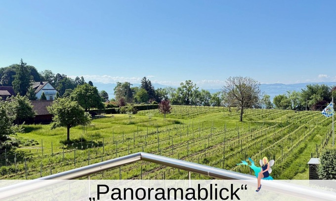 Nonnenhorn Apartment | Panoramic view vacation apartment - a cozy retreat with a view