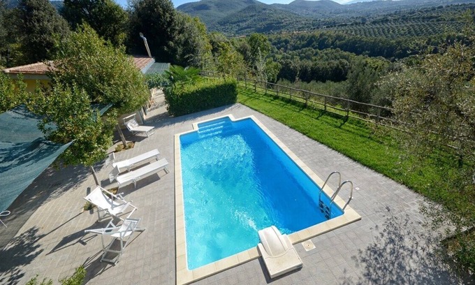 Casperia House | Panoramic villa with pool, between the forest and the olive grove of Rura Colimus