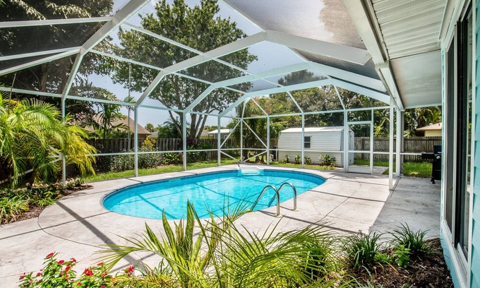 Sebastian House | Paradise Bliss! Heated Pool, Near Boat Ramp, Beaches, & Golf Course,Wifi