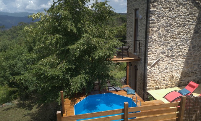 Ricco del Golfo di Spezia House | Paradise for two, swimming pool, stones, above the Cinque Terre