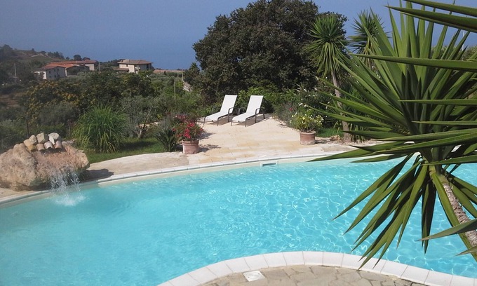 San Lucido Villa | Paradise Villa " CHRISTINA GIORGIA "sea view with beautiful swimming pool