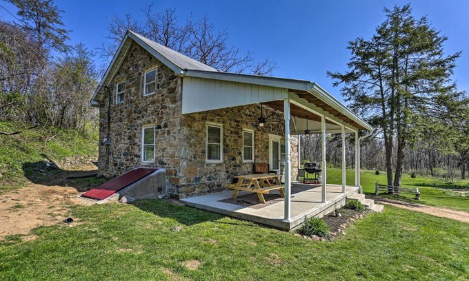 Hellertown House | Patio and Fire Pit Idyllic Cottage in Hellertown!