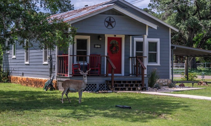 Bandera House | Peaceful Lower Downtown Bandera, King Bed, Pet Friendly w/Large Fenced Yard!