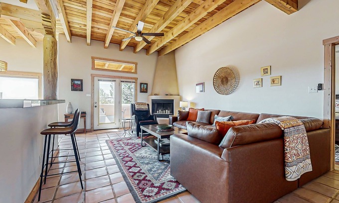 Eldorado at Santa Fe House | Peaceful retreat with enclosed patio, incredible views and night skies