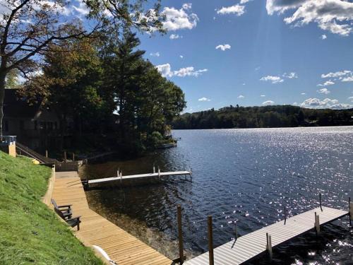 Newaygo Apartment | Pet-friendly Cabin with Dock, Firepit, BBQ