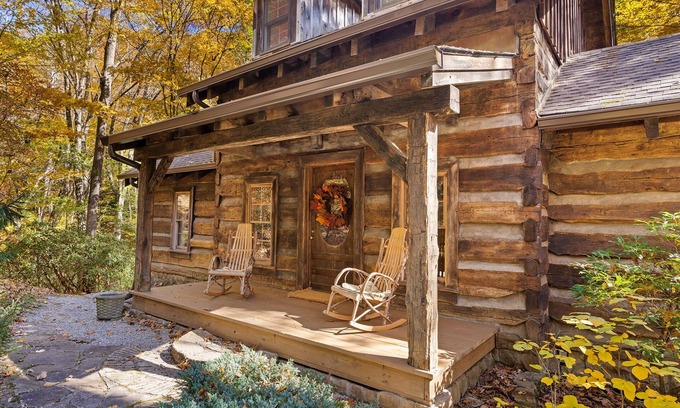 Frank Cabin | Pet-Friendly, Cozy Log Cabin w/Waterfall & Trout Stream