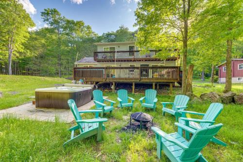 Locust Lake Village House | Pet-Friendly Pocono Lake Oasis with Game Room!