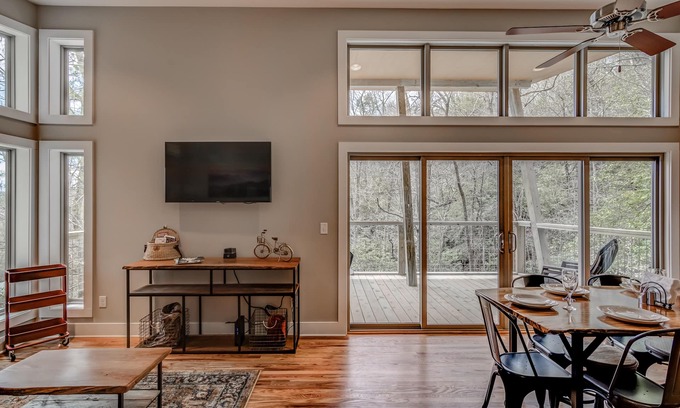 Pisgah Forest Cabin | PILOT COVE 2 BR Cabin - Modern Luxury w/Nature!