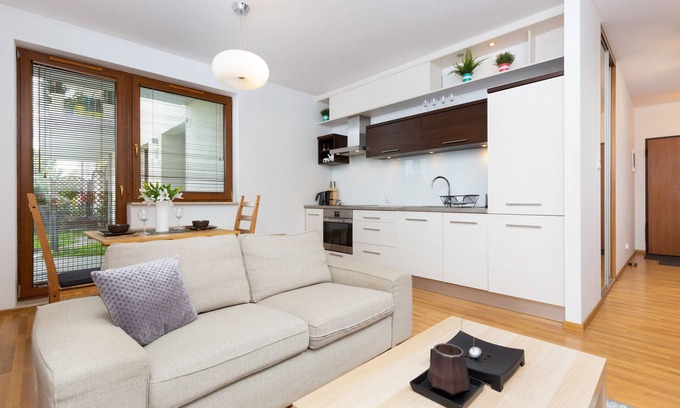 Orunia Gorna Apartment | Platynowa, Gdańsk, 1bedroom, Garden, Smart TV