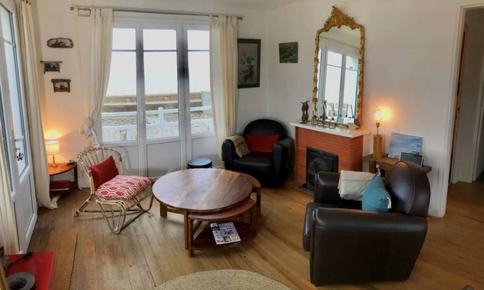 Seine-Maritime House | Pourville Face à la mer : Belle ou Déchaînée, Animaux Acceptés