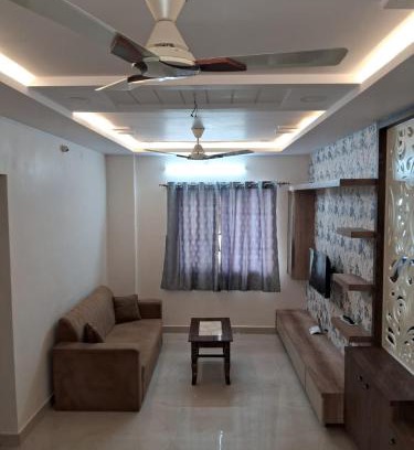 Kondapur Apartment | Premium 2BHK King Bed near Botanical park Flat 302