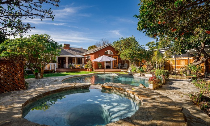 Valley Village House | Premium Pool SoCal Spa Retreat Orchard Private R&R LA Near Universal Hollywood