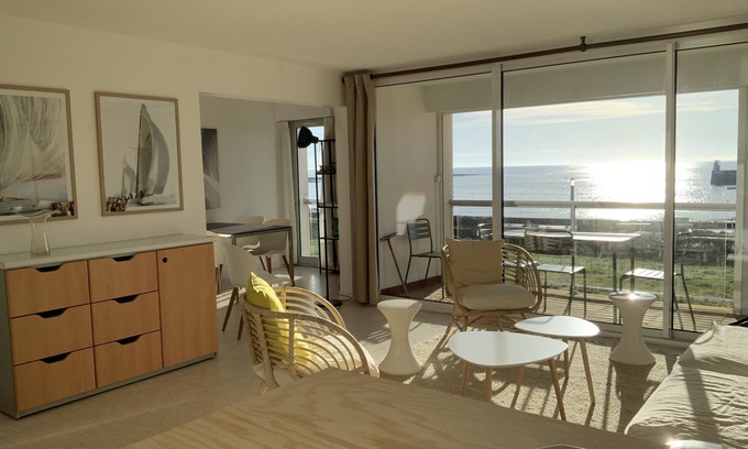 Saint-Jacques Apartment | Presquîle de Rhuys Appartement vue Mer. Première Ligne
