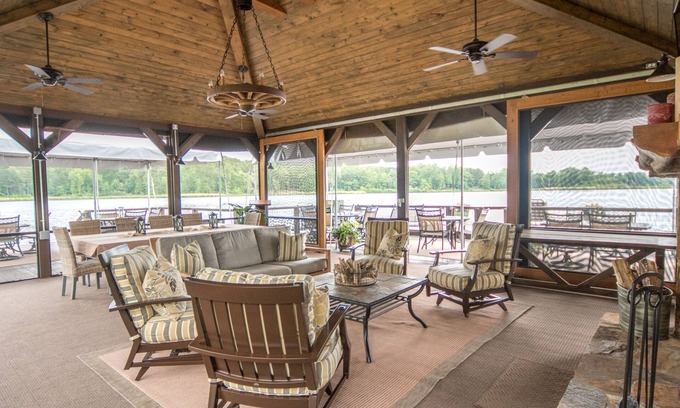 Rupert House | Private 70 Acre Lake, Glamping Tents, 2 Homes, Lakefront Dock House