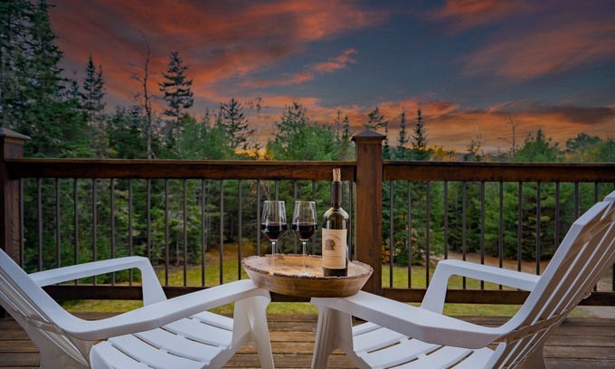 Rumford Center Ski Chalet | Private Chalet/Hottub/Firepit/View/Game room/Sleeps 12/Close to Sunday River
