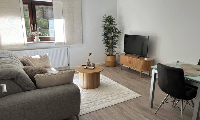 Coesfeld Apartment | Quiet basement apartment on Coesfelder Berg with infrared sauna