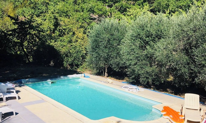 Olargues House | Quiet house with swimming pool, not overlooked