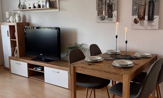 Berlingen Apartment | Quiet vacation apartment with terrace New infrared cabin