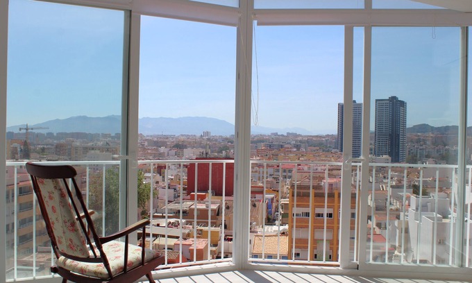 Ciudad Jardin Apartment | Rare find! Skyline View-Modern family-friendly 4 bedrooms 2 bathroom Flat Malaga