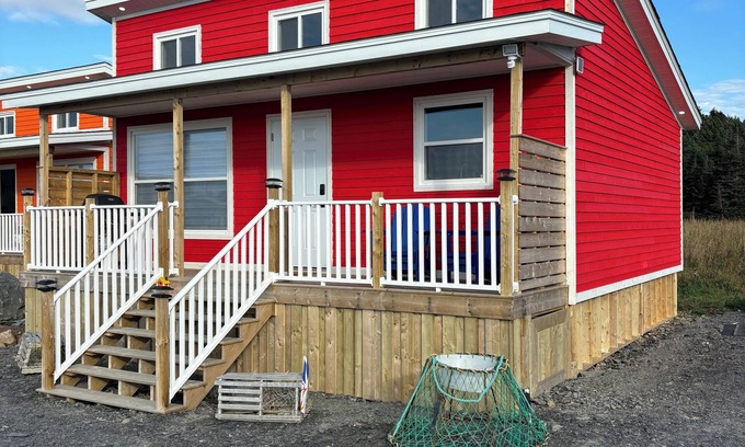 Twillingate Cottage | Red Jellybean: Great ocean views and sunsets a short walk to town