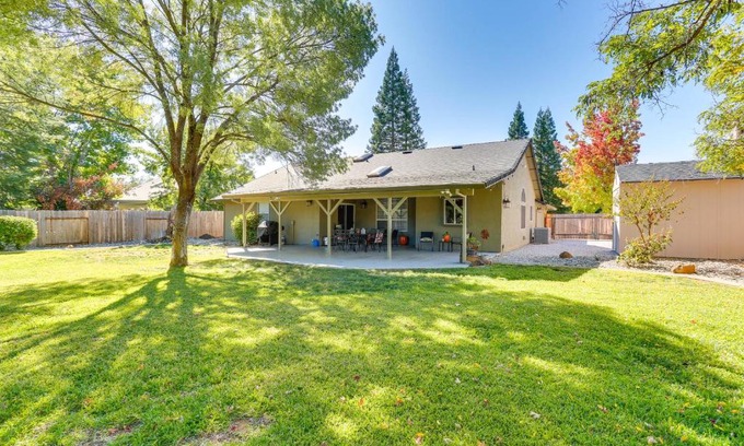 Redding House | Redding Home with Patio Near Fishing!