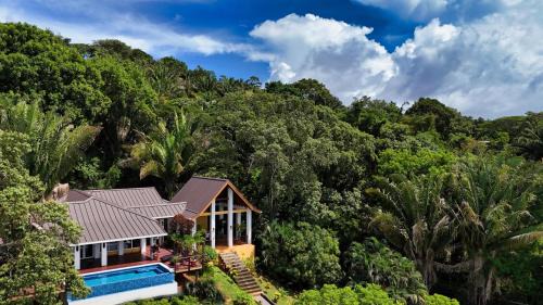 Gibson Bight House | Relax At This Hillside Retreat That Overlooks The Lush Forest And The Caribbean,