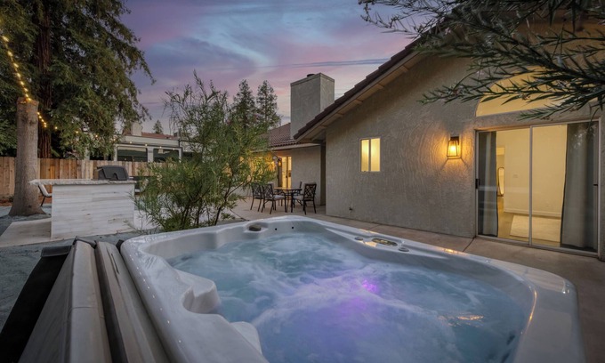 Clovis House | Relax & Play in Clovis! 4BR w/Hot Tub, Game Room, Firepit, Close to Hospitals