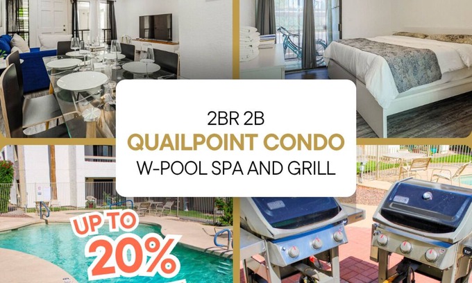San Marquis Apartment | RelaxFULL 2br/2b w/Pool & Spa Near OldTown & Bars