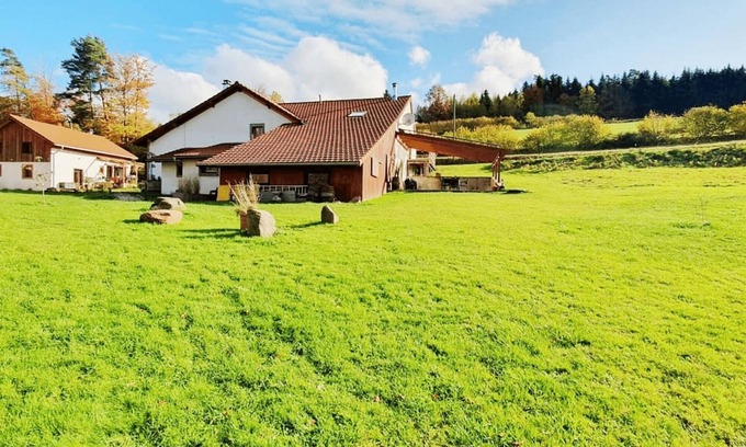 La Chapelle-devant-Bruyeres House | renovated farmhouse for groups and families in nature, dogs welcome, playground