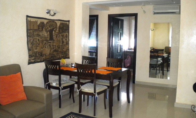 El Mansouria Apartment | Residence Sunset Beach in Mohammedia beach with terrace