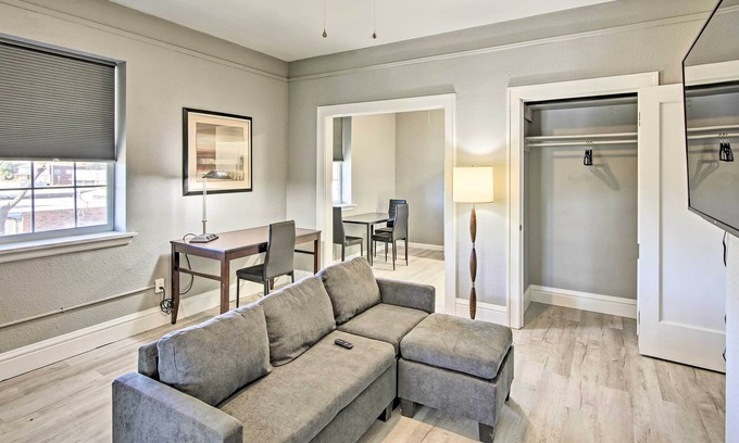 Enid Apartment | Restored Enid Apt: Central to Historic Dtwn!