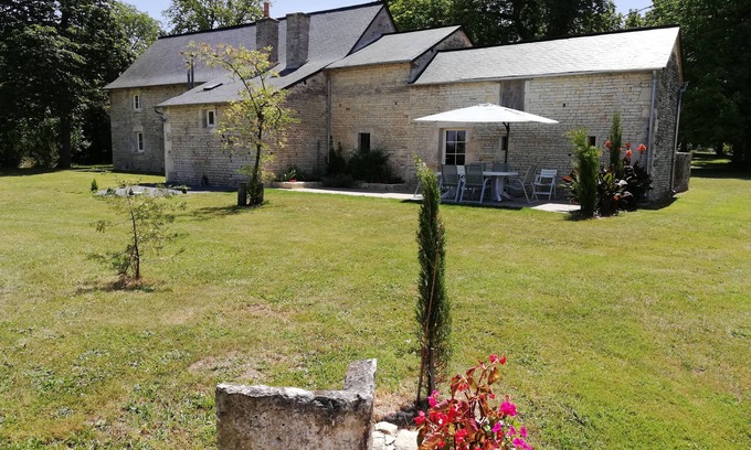 Marigny Cottage | Restored stone gite in the grounds of the chateau, rated 4 stars.