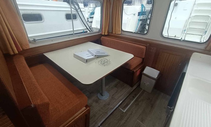 Pontailler-sur-Saone Boat Rental | Retro barge moored in Pontailler-sur-Saône with 5 berths