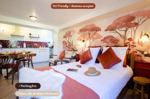 Le Ban-Saint-Martin Apartment | Retro Reverie, avec parking gratuit et terrasse