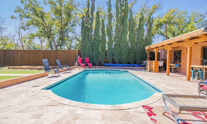 Midland House | Right At Home-Midland Adobe Compound with Pool and Fire Pits and Billiards
