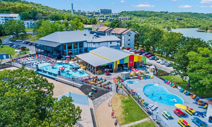 Indian Point Condo | Rock Lane King Suite - Lake View Balcony, Pet Friendly, Tiki Bar, Marina