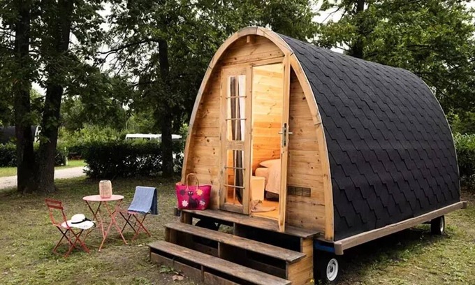 Saint-Pierre-les-Nemours Cabin | Roller My Pod 1 Zimmer 2 Personen ohne Sanitär