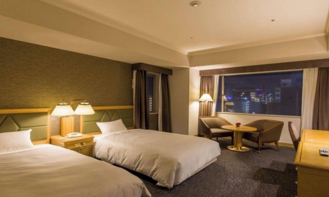 Chuo Hotel | Room without meals plan Corner view deluxe twin/Chiba Chiba