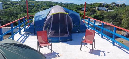 Villa Borinquen Other | Rooster Run Glamping Camping has rooftop and off the ground camping experience for 1 to 16 in a single tent and views of The Rain Forrest and to Culebra across the Atlantic Ocean w Tents, Linens, Deluxe Air Beds, Warm Shower and More at a Great Price