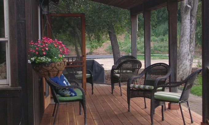 Walnut Grove Cabin | Rustic Cabin + Glamping Tent at Vineyard Retreat on Grand Island in Delta