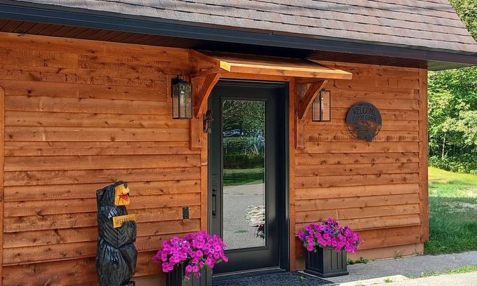 Brimley Cabin | Rustic Moose Lakefront Guest Cabin on the Shore of Lake Superior