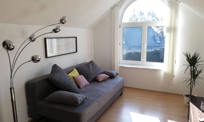 Rehling Apartment | Südhang Apartment in Rehling bei Augsburg, Boxspringbetten